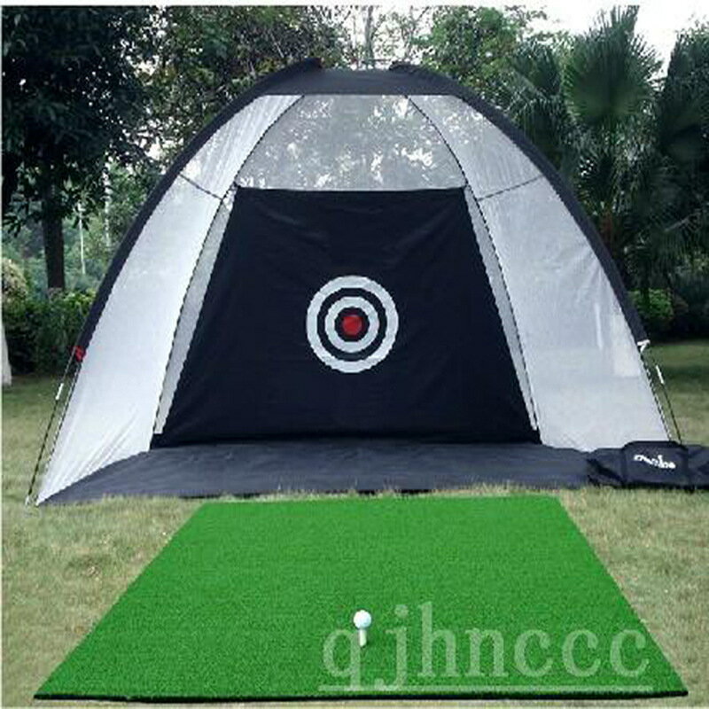 golf練習室內墊打擊地毯練習器高爾夫球家用訓練籠套裝網打擊器材