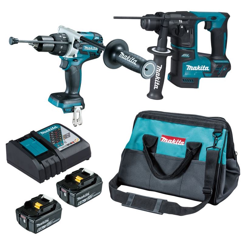 MAKITA 牧田 18V 雙機組 DLX2253G DLX2253GX1 DHP481 充電式震動電鑽 DHR171