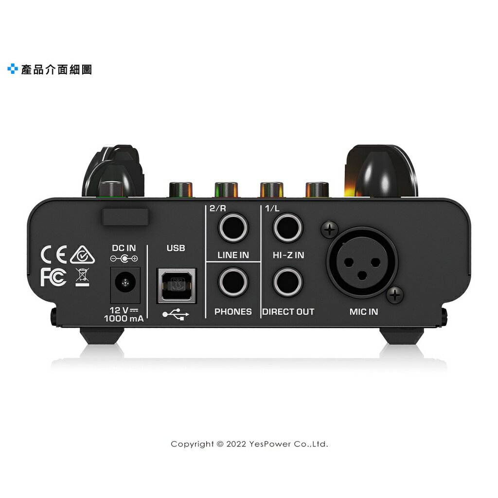 MIC500USB Behringer耳朵牌 真空電子管 移動 麥克風真空管前級 擴大機 +48V幻象電源 USB 1