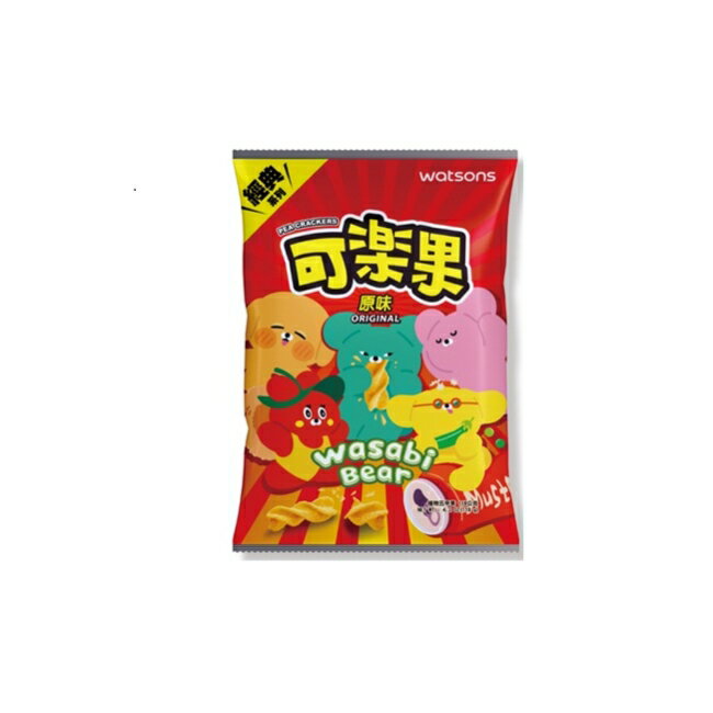 屈臣氏X可樂果原味118g-(WASABI BEAR 芥末熊)