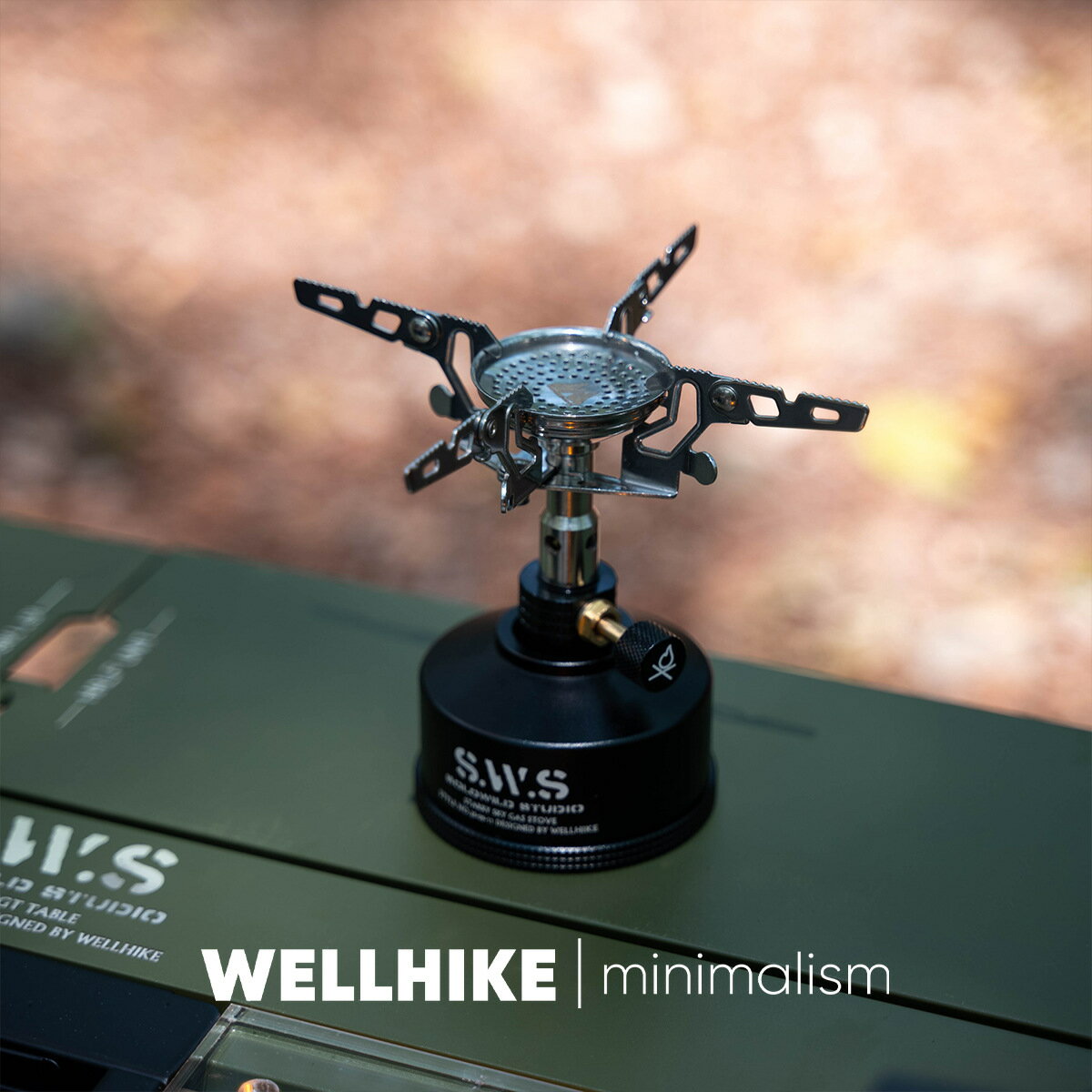 WELLHIKE繁星燃氣爐頭折疊輕量咖啡燒水神器徒步登山露營可攜式炊具