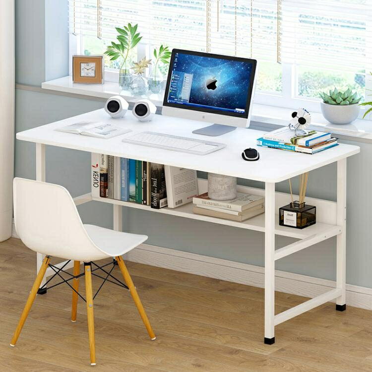 簡約電腦台式桌經濟型現代學生學習寫字桌書桌家用臥室簡易辦公桌 全館免運