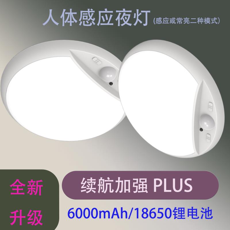 【臺灣公司 可打統編】感應燈人體感應充電吸頂燈樓梯夜燈智慧照明光感過道無線
