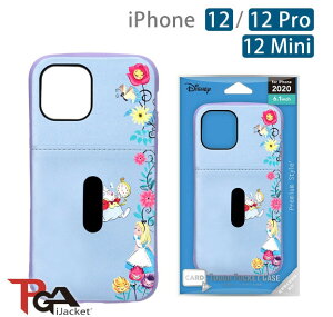 PGA-iJacket iPhone 12/ Pro / Mini 迪士尼 軍規口袋插卡 雙料殼-愛麗絲