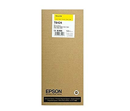 【史代新文具】愛普生EPSON T642400 黃色 原廠繪圖機墨水匣