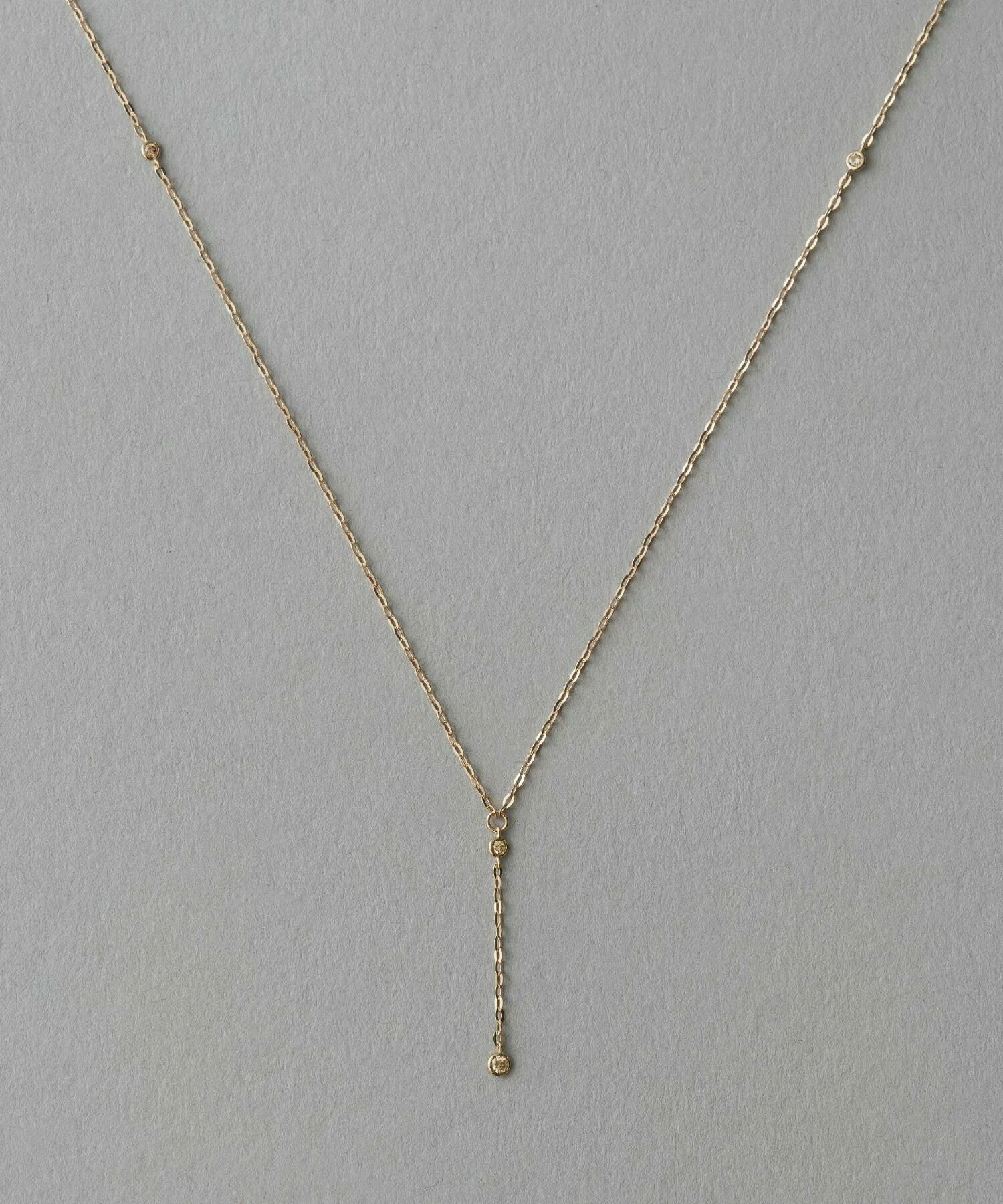 [bijoux] ete K18RBG 米金Y形項鍊 | 項鍊  送禮 情人節 [Rakuten Fashion]