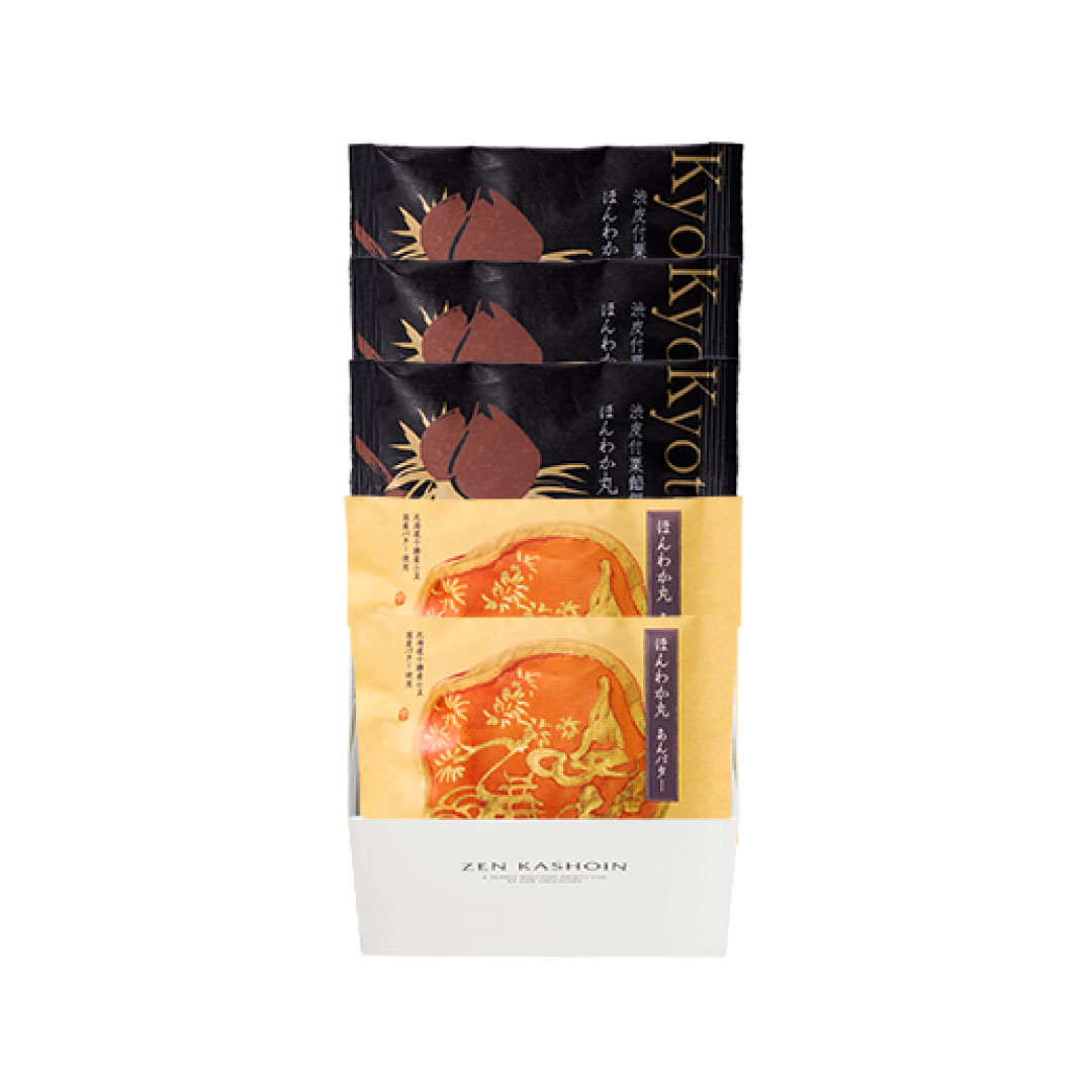 【元宵限定$333】然花抄院 【季節綜合銅鑼燒5入組】 日本甜點(奶油銅鑼燒x2、栗子銅鑼燒x3)