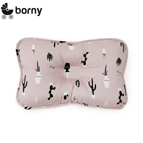 韓國【Borny】3D透氣純棉塑型嬰兒枕(6個月以上適用)(米花園)