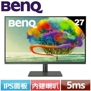 【跨店20%回饋 再折$50】BENQ 27型 PD2705U 4K 專業設計繪圖螢幕