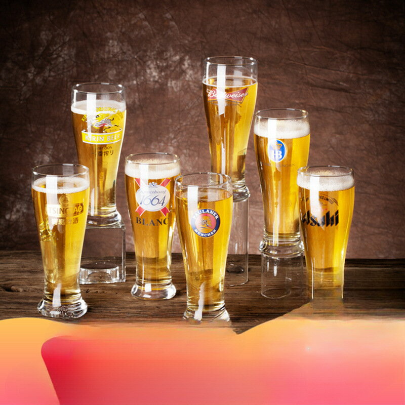 ♡1664專用啤酒杯 朝日啤酒杯子精釀麒麟酒杯 喝青島啤酒杯