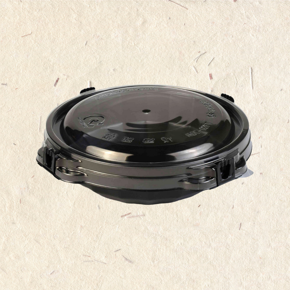 RELOCKS RBC-05 PET蓋 防漏碗 扣式餐盒 微波餐盒 黑色餐盒 自扣盒 外帶餐盒 便當盒 自扣 免洗碗 外帶碗 湯碗 麵碗 餐碗 碗盤 一次性餐盒 環保餐盒 RBC05 1