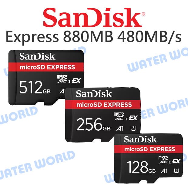 【中壢NOVA-水世界】SanDisk Micro Express【128G 256G 512G】U3 A1 TF記憶卡