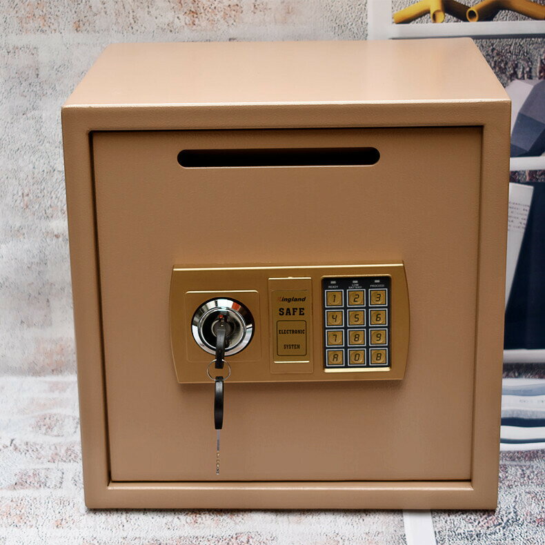 保險櫃 防盜密碼辦公投幣收銀保險櫃酒店家用小型入墻保險箱35/40/45cm
