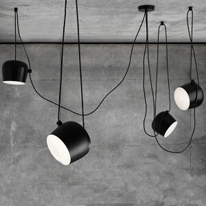 北歐設計師吊燈櫥窗燈工業風創意餐廳燈loft復式公寓三頭小鼓吊燈