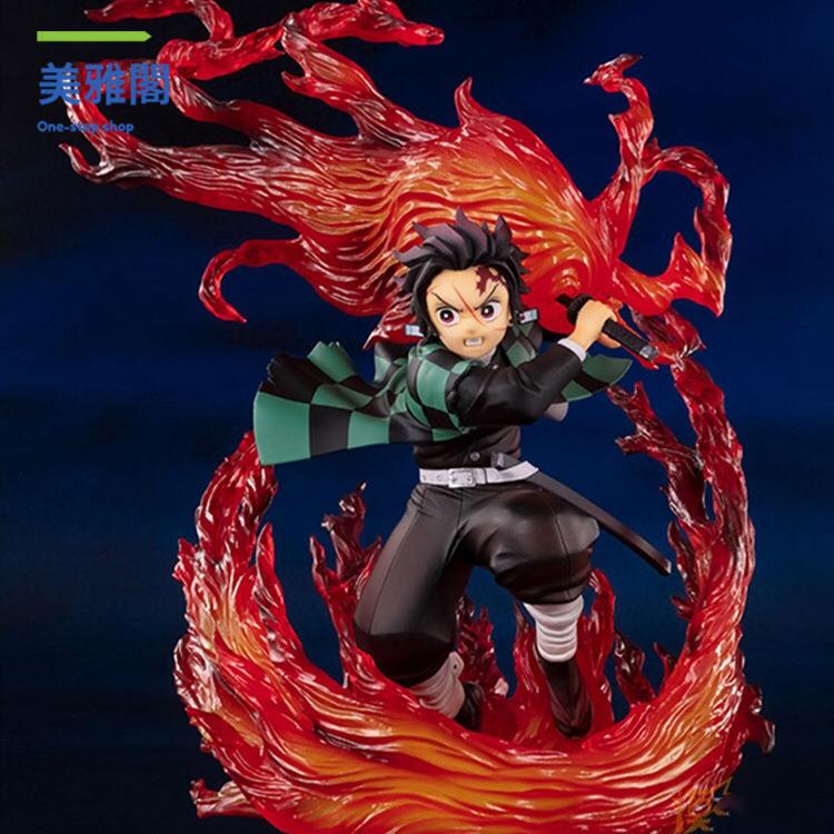 現貨FiguartsZeroFZ鬼滅之刃手辦炭治郎火之神神樂模型擺件優質版myg7171