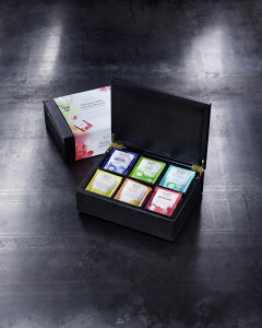 Ronnefeldt 91392六格木盒(黑) 茶包盒加六款茶(90包茶包)