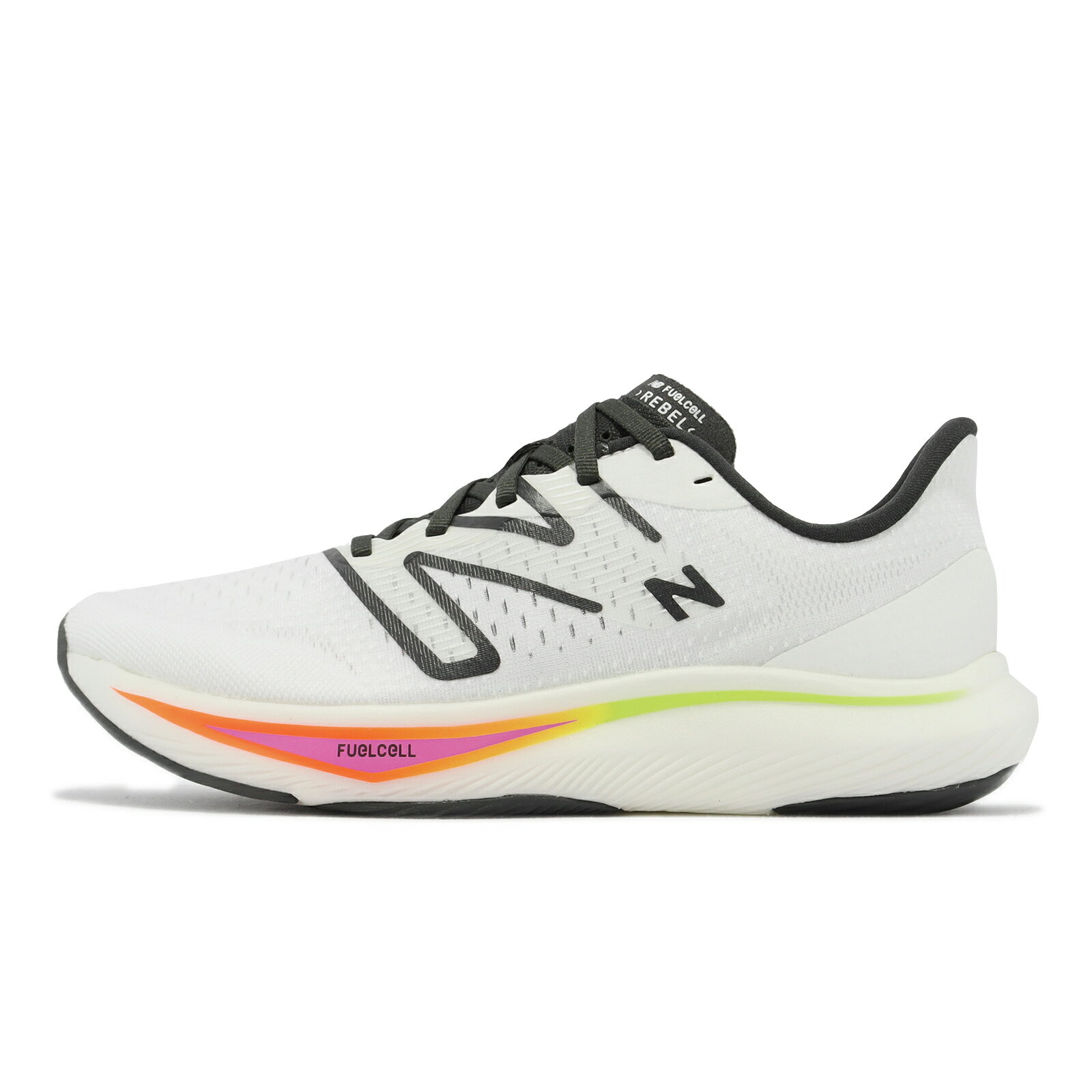 New Balance NB 競速跑鞋 Fuelcell Rebel V3 2E 男鞋 寬楦 白 黑 運動鞋 NB 紐巴倫 MFCXCW3-2E