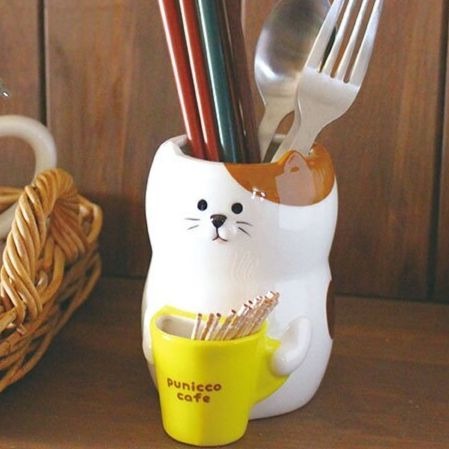 Decole 可愛動物造型陶瓷置物筒 3款可選 唯霓日式精品雜貨 Rakuten樂天市場