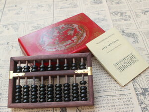 仿古大9檔櫸木黑珠算盤配龍鳳圖案木盒復古禮品懷舊算盤經典禮品