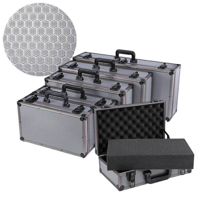 新款 鋁合金手提箱 帶鎖 防盜 儀器 設備 文件 工具箱 海綿 防震 輕便 鋁箱 行李箱 收納箱