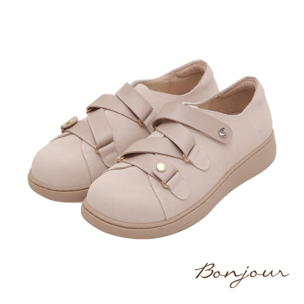 BONJOUR☆3M防水技術！MIT真皮厚底麵包鞋【B0655】5色 0