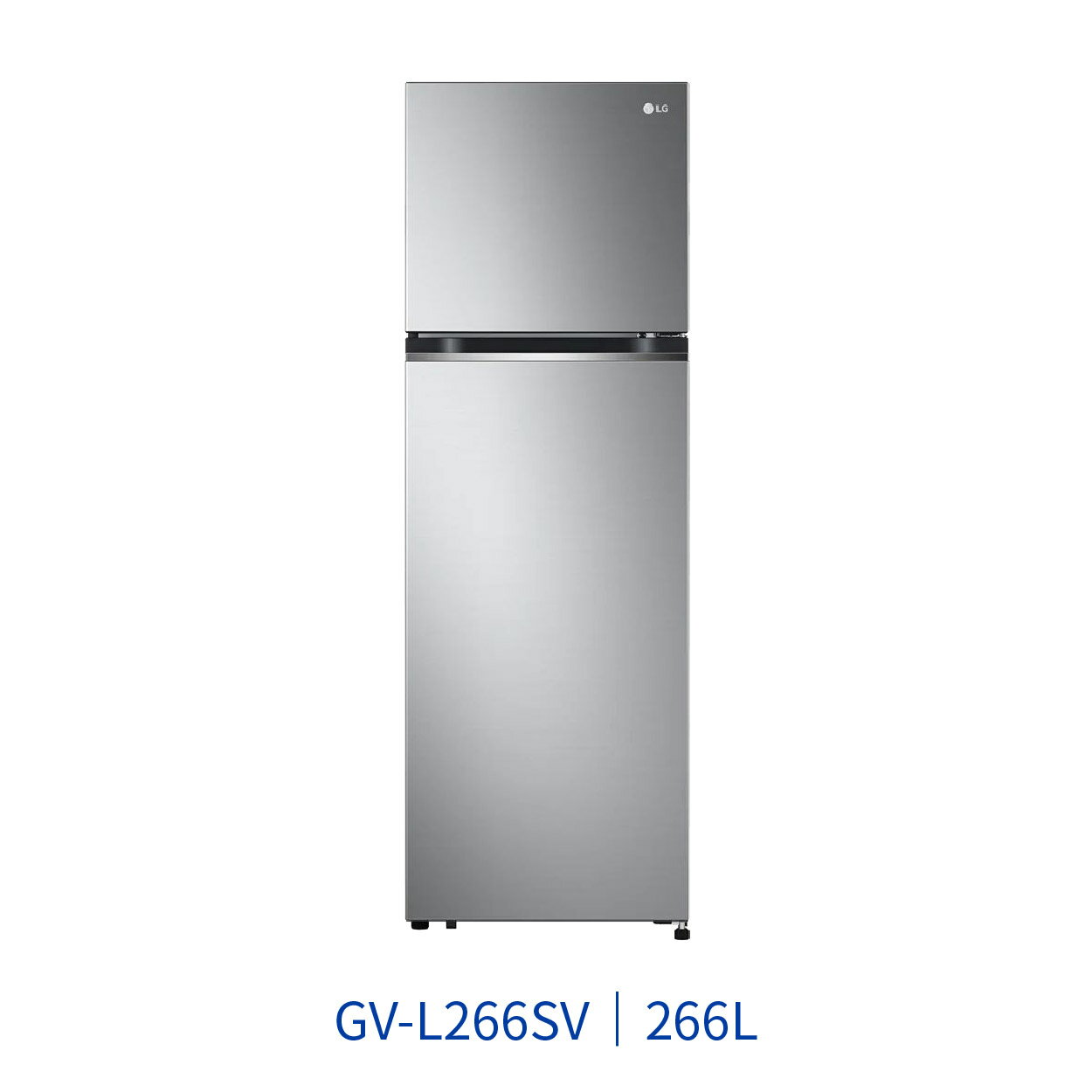 中力電器 GV-L266SV LG樂金 智慧變頻雙門冰箱 星辰銀 217L