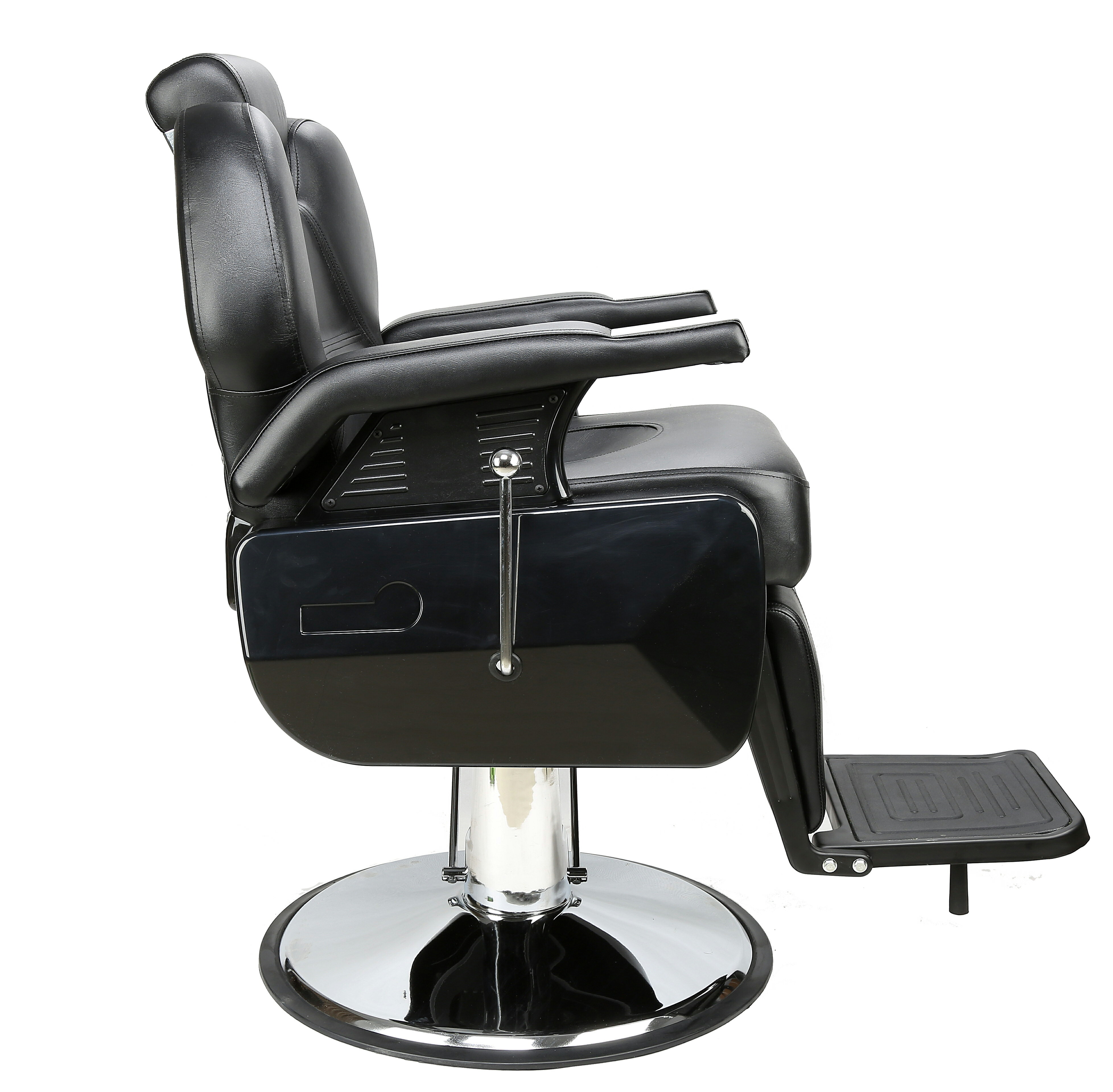 Mcombo Barberpub All Purpose Hydraulic Recline Salon Beauty Spa Styling Barber Chair Black