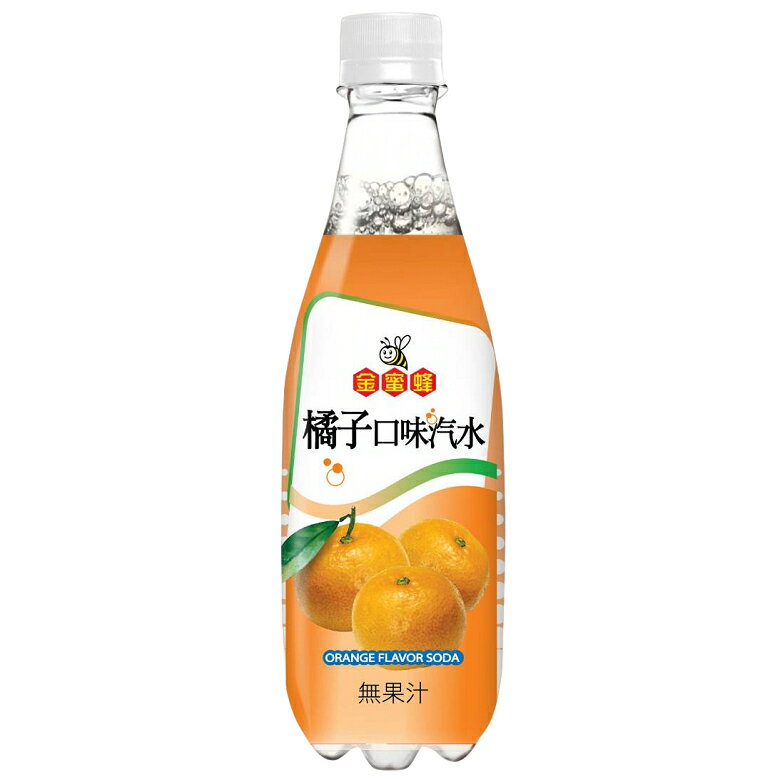 金蜜蜂 橘子口味汽水(500ml/罐) [大買家]