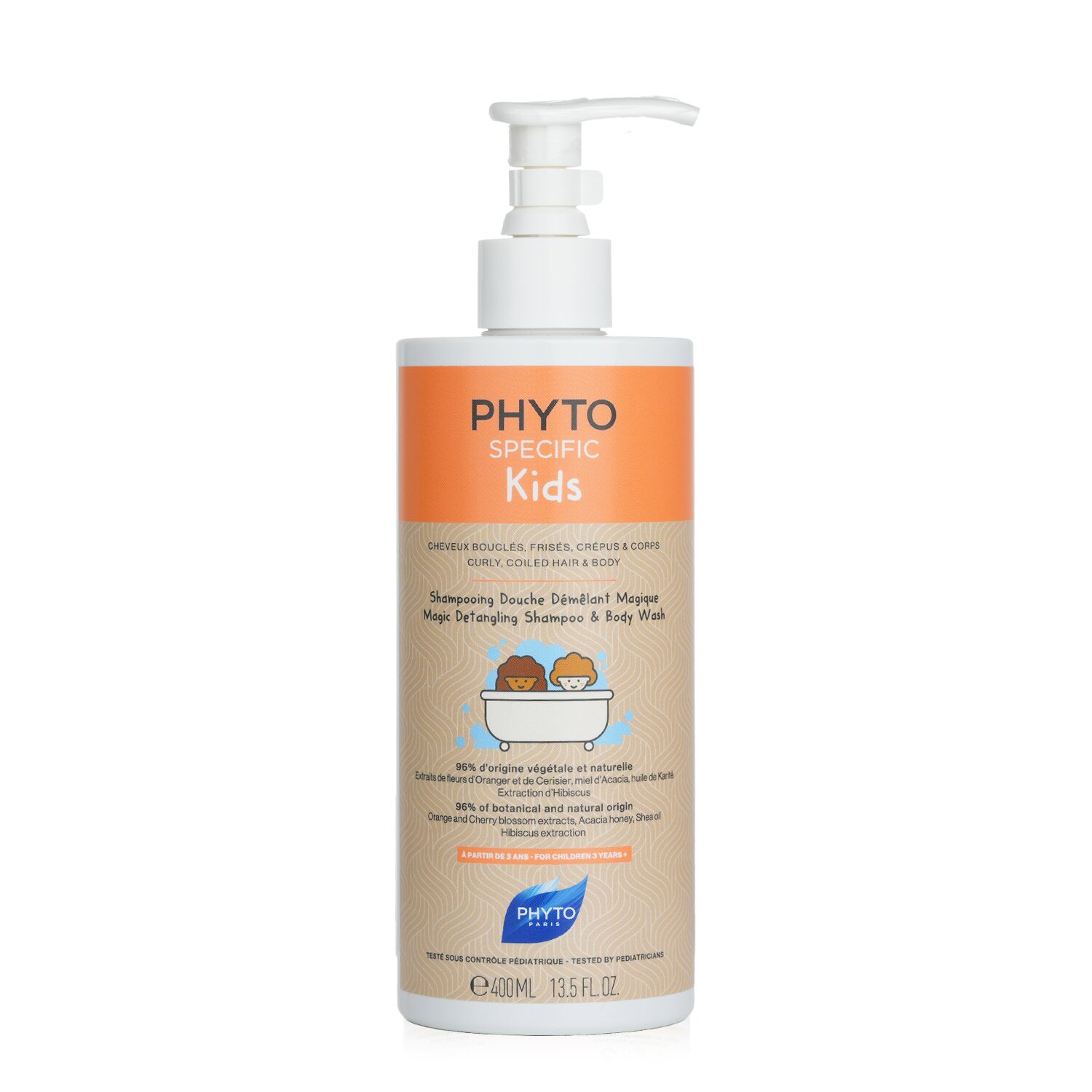 髮朵 Phyto - Phyto Specific 兒童魔法解結洗髮露及沐浴露 - 曲髮、捲髮和身體（適合 3 歲以上兒童）