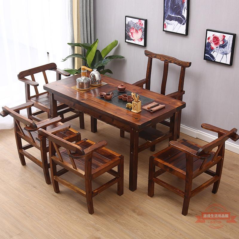 中式功夫禪意茶桌椅組合一體式茶幾辦公室自動上水泡茶臺茶藝桌椅