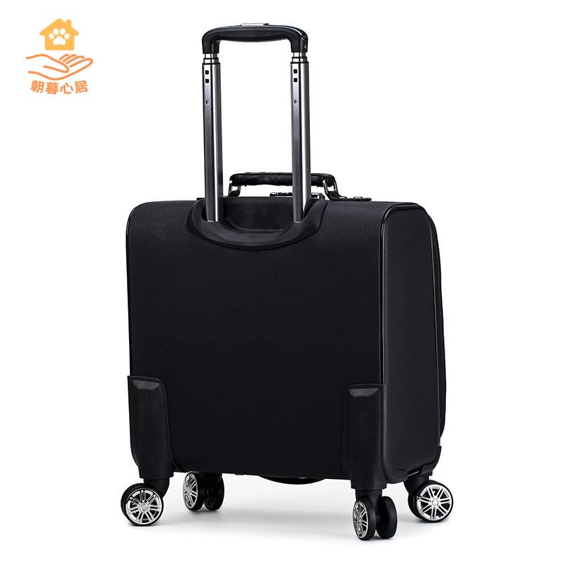 廠家清倉 登機箱 行旅箱 行李箱 新款PU商務登機迷你學生旅行箱18寸萬向輪拉桿箱小清新行李箱批發 八折下殺wy20