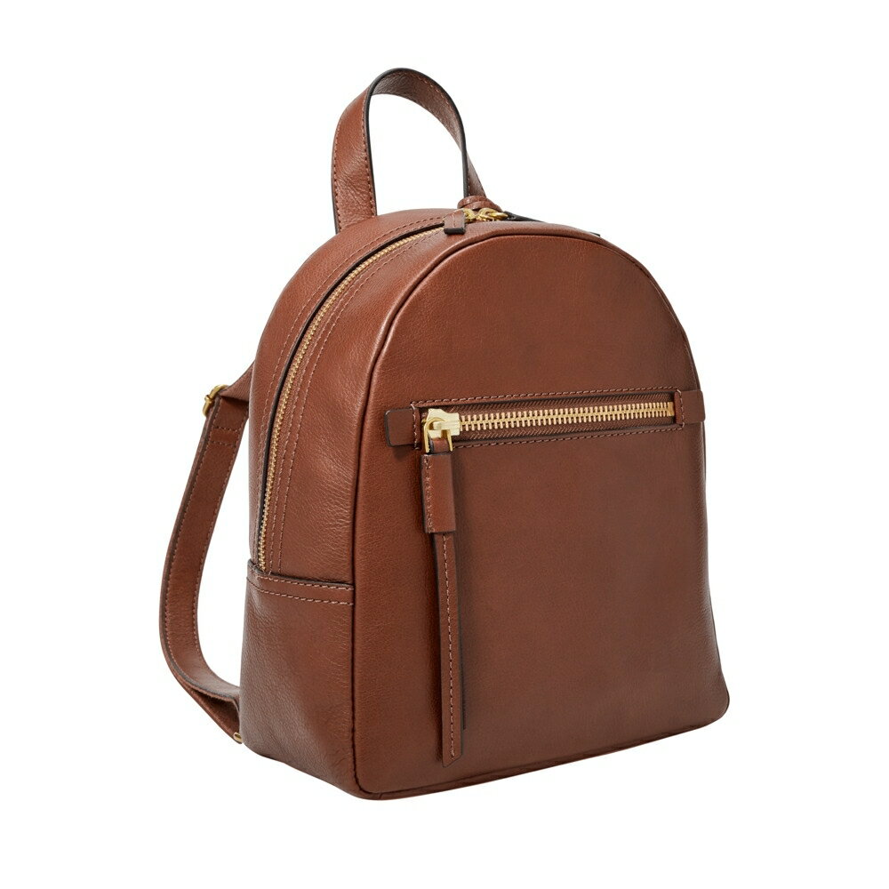 送禮首選★FOSSIL MEGAN 真皮小後揹包-咖啡色 ZB7693200【美國時尚品牌】 附防塵袋+提袋【全館滿額折價★FOSSIL全系列包夾送美妝蛋】