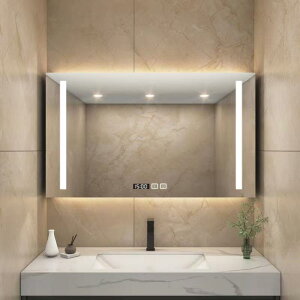 智能浴室鏡柜掛墻式帶背光燈防霧衛生間鏡子置物架單獨收納一體柜