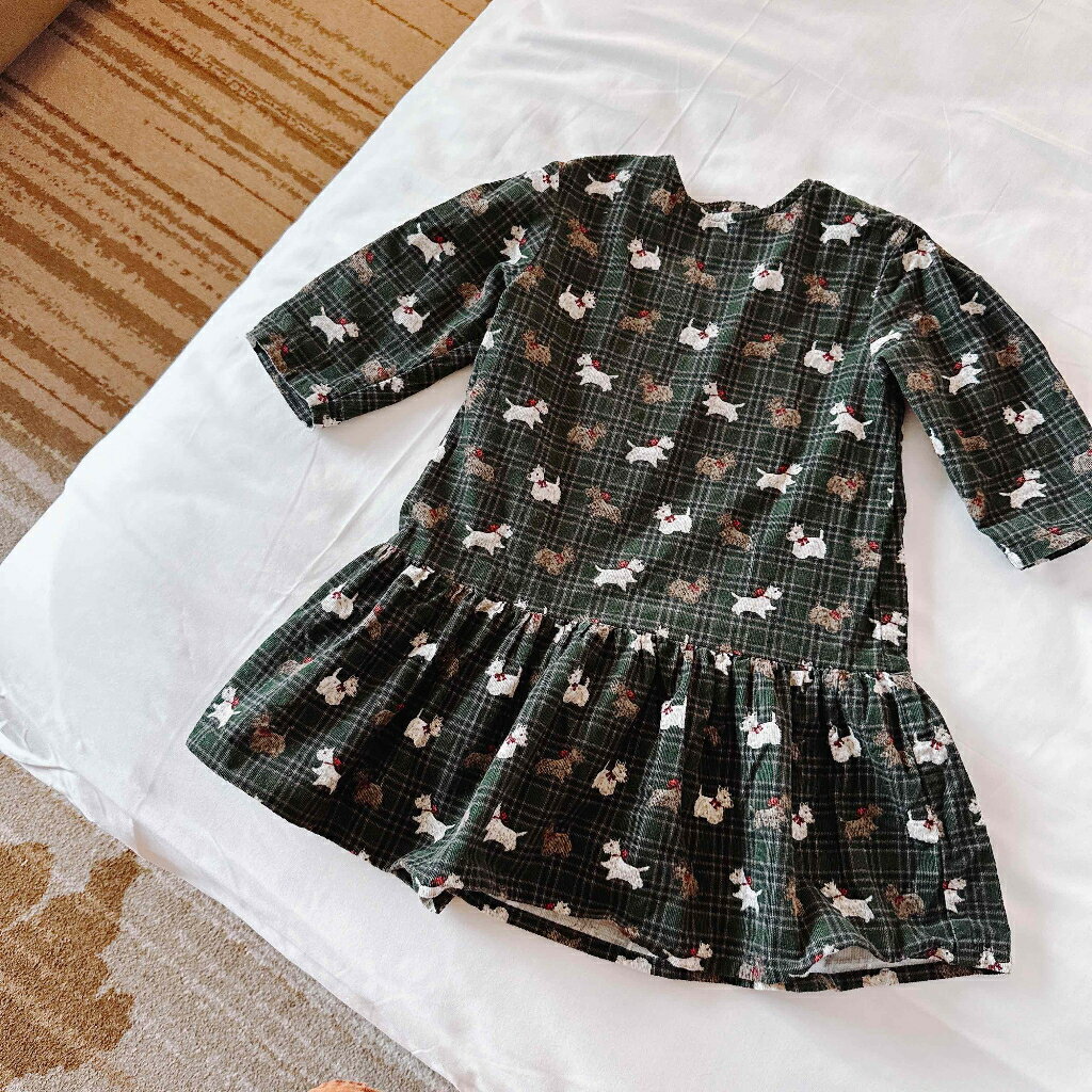 手作森林 品牌原寸紙型（僅紙型無作法）- 圓領長袖魚尾洋裝 小孩服 洋裁紙型 進階114
