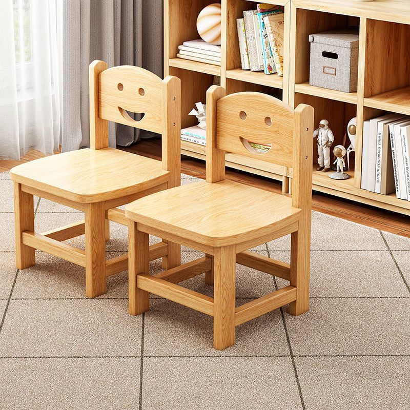 小椅子 椅子 高椅子 圓椅子 小凳子家用實木凳子靠背小椅子簡約小木凳木頭矮凳客廳板凳木凳子 5