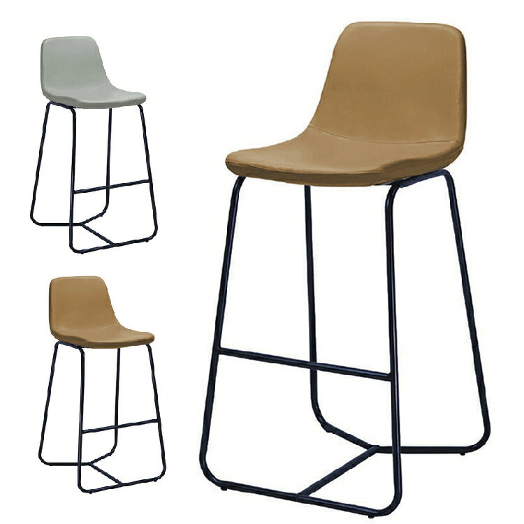 【 IS空間美學 】馬拉威工業風高腳椅(2色) (2023B-331-6) 吧檯椅/高腳椅/中島椅/酒吧椅/餐椅