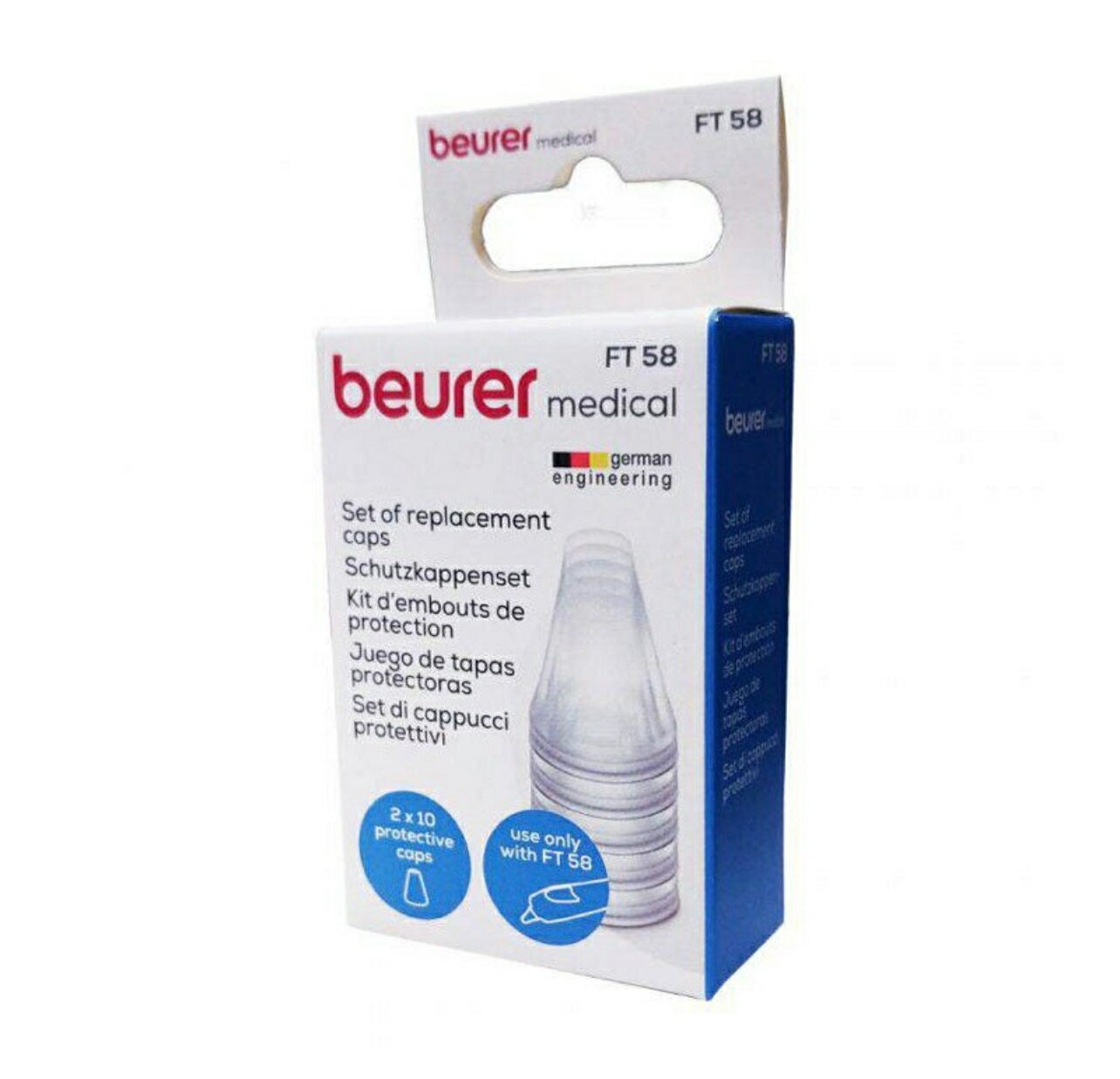 《beurer 博依》耳額溫槍FT58專用耳套 20ea/bx