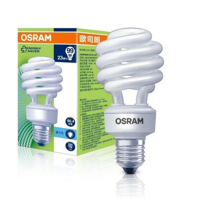 【歐司朗OSRAM】23W 螺旋燈泡（每組6入） 0