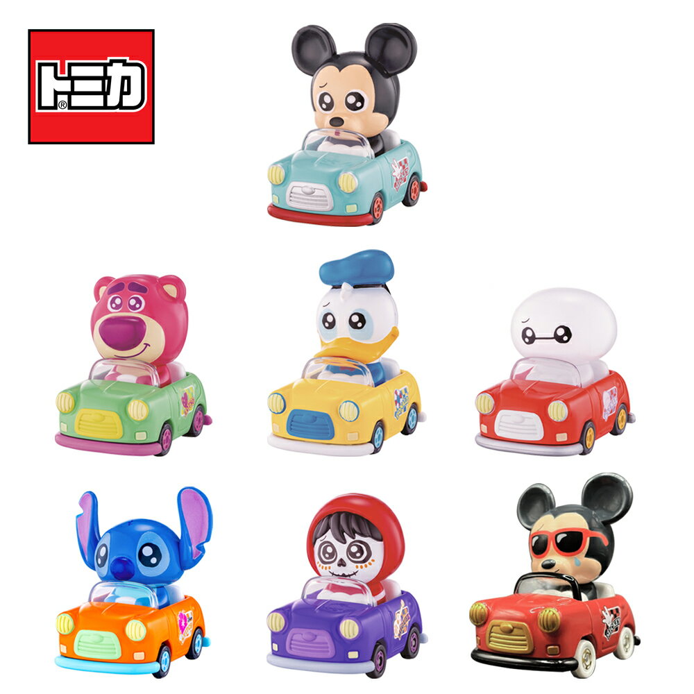 【日本正版】隨機1款 TOMICA TUNES 迪士尼 小汽車 抽抽樂 Vol.1 米奇 熊抱哥 唐老鴨 杯麵 史迪奇 米高 玩具車 多美小汽車 - 957362
