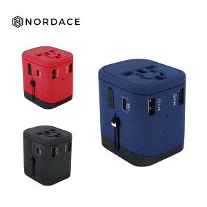 Nordace 旅行萬用轉接插頭 出國旅遊 USB接頭 type-C-3色可選-藍色