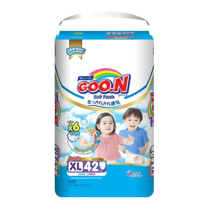 日本大王GOO.N褲型 紙尿褲 國際版 輕薄舒爽 /箱購(M/L/XL/XXL/XXXL) 2