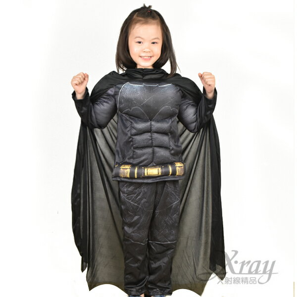 X射線【W370065】蝙蝠俠 肌肉裝(2件式)，萬聖節服裝/化妝舞會/派對道具/兒童變裝/表演/漫威/DC/cosplay/面具