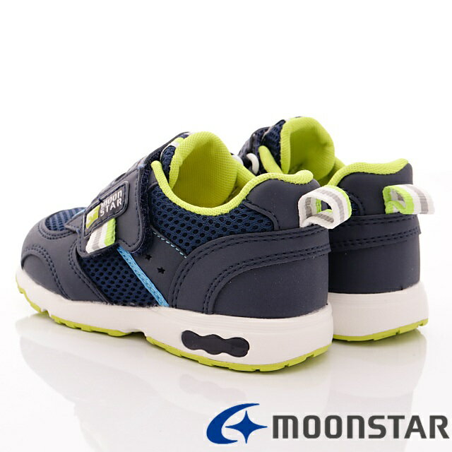 日本月星Moonstar機能童鞋Carrot四大機能系列3E寬楦速乾鞋款21465深藍(中小童段/中大童段) 5
