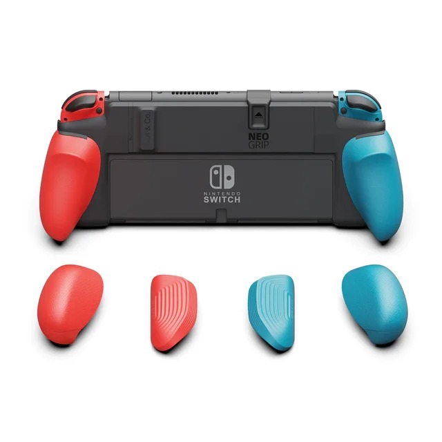 【日本代購】頭骨與Co. NeoGrip 配備可更換的人體工學握把保護殼，適用於 Nintendo Switch OLED 和普通 Switch
