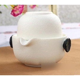【快客杯-手抓壺-雪花釉-一壺一杯/套-1套/組,不含旅行包】旅行辦公功夫茶具套裝 便攜快客杯 蓋碗茶壺 手把壺-7501017