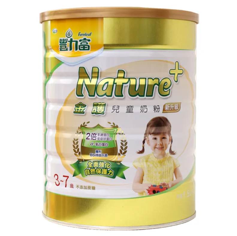 (超過2罐,請下宅配)豐力富金護 nature+ 幼兒成長奶粉 3-7歲 1.5kg