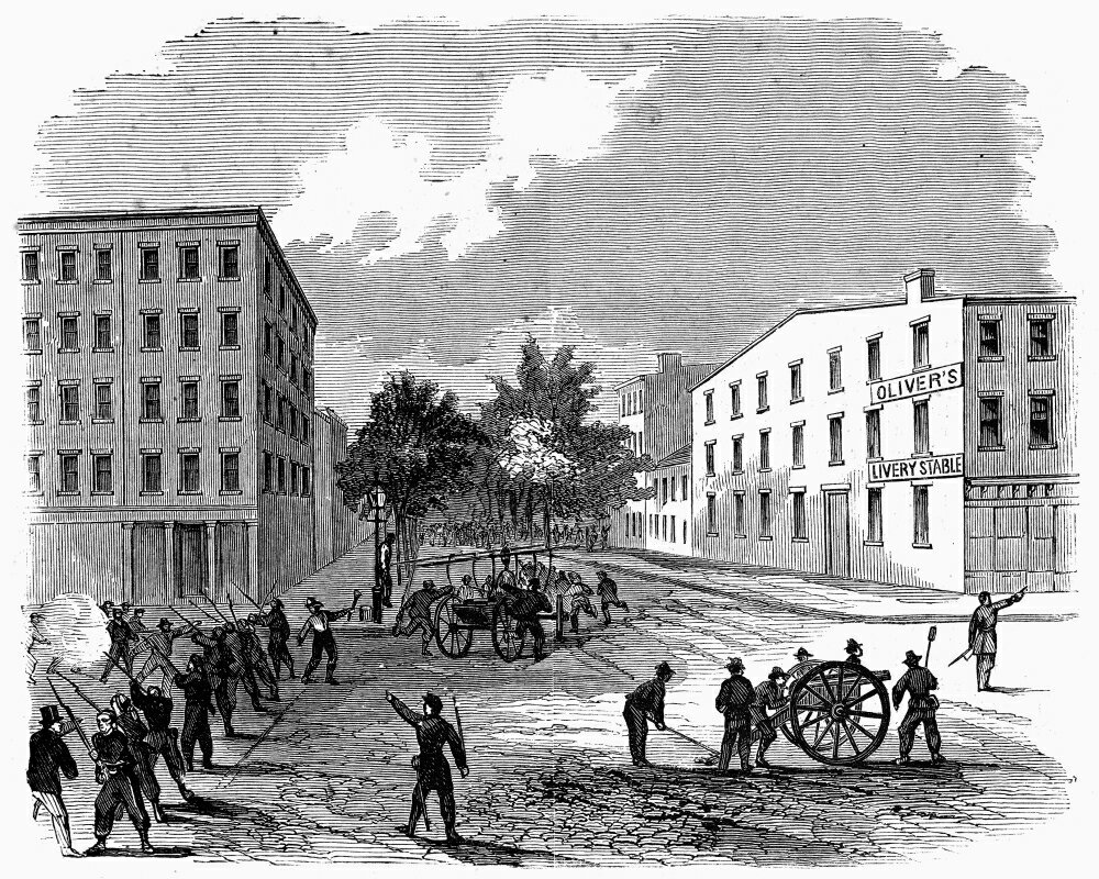 Posterazzi: Civil War Draft Riots Nthe Rioters Repulsed At The Corner ...