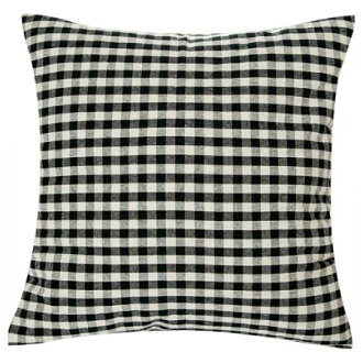 45x45抱枕套 純棉 G CHECK BK