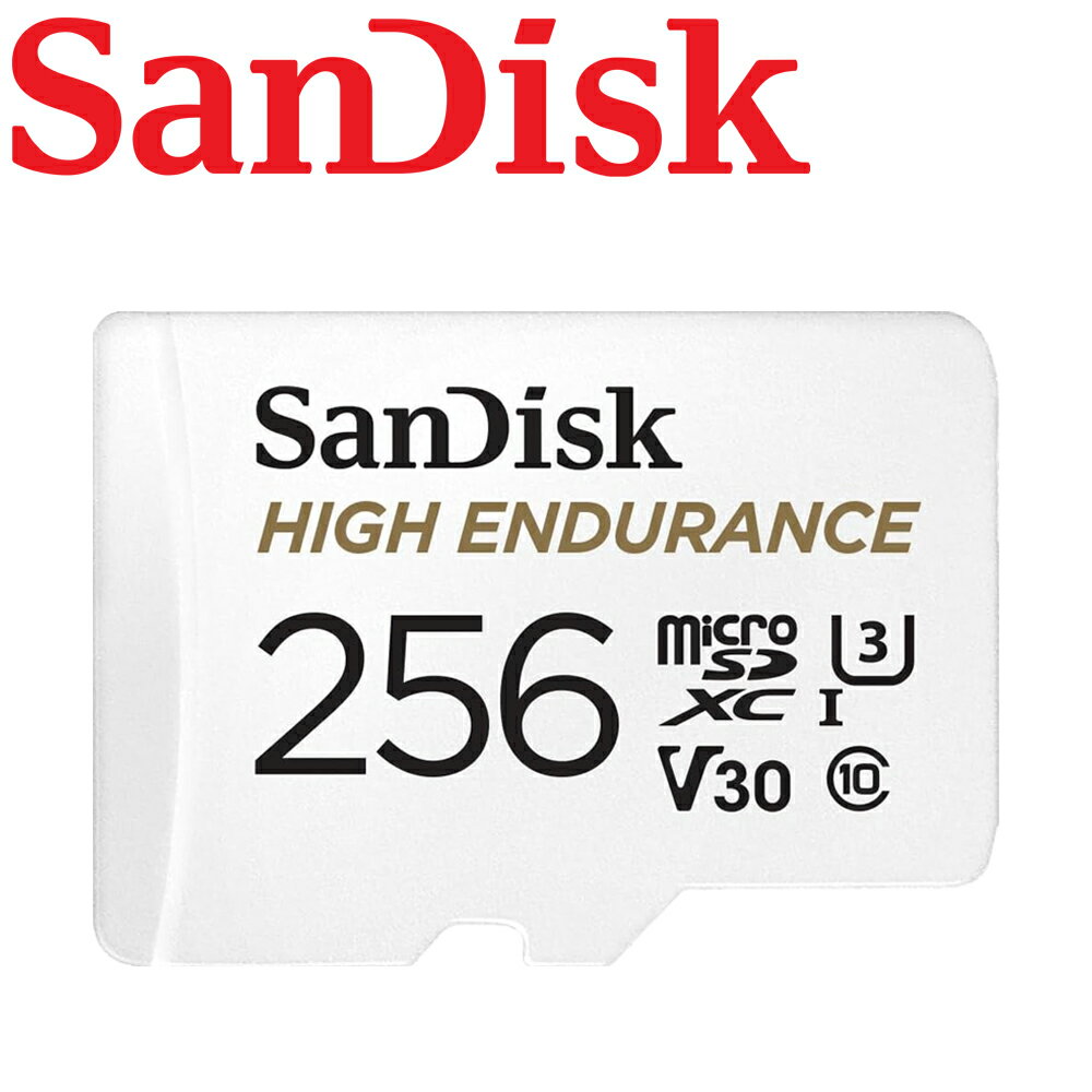 SanDisk 256GB High Endurance microSDXC TF U3 V30 高耐寫 記憶卡 監控專用