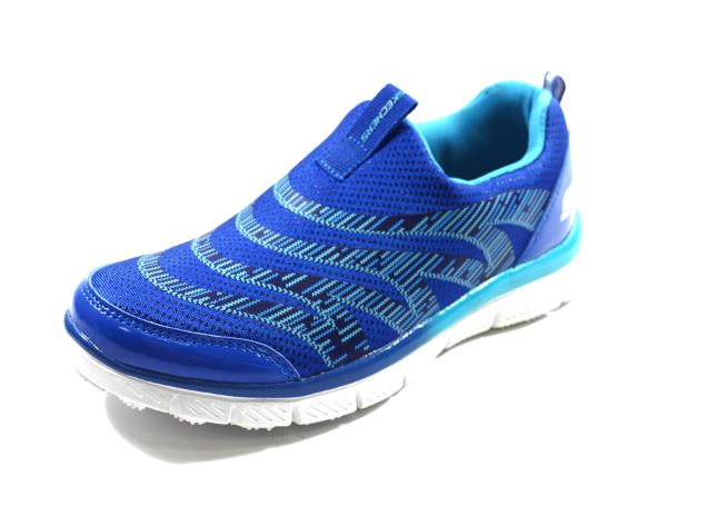 21CM~SKECHERS (童) 男女款 Skech Appeal 套入式 - 81828LBLAQ 藍色